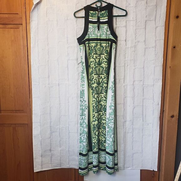 EVA MENDES Silky Jersey-knit Halter Maxi Dress - Picture 9 of 9